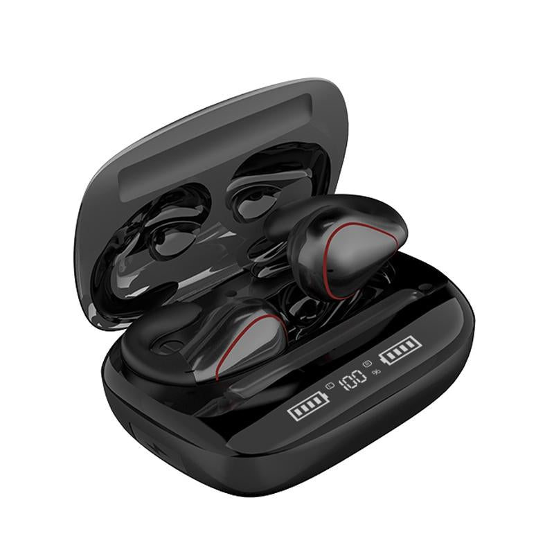 V562-A102921100AYS-202505261718-00 Wireless T20 Tws Bluetooth Earphones with Led Display & Charging Box - Black - Image 1