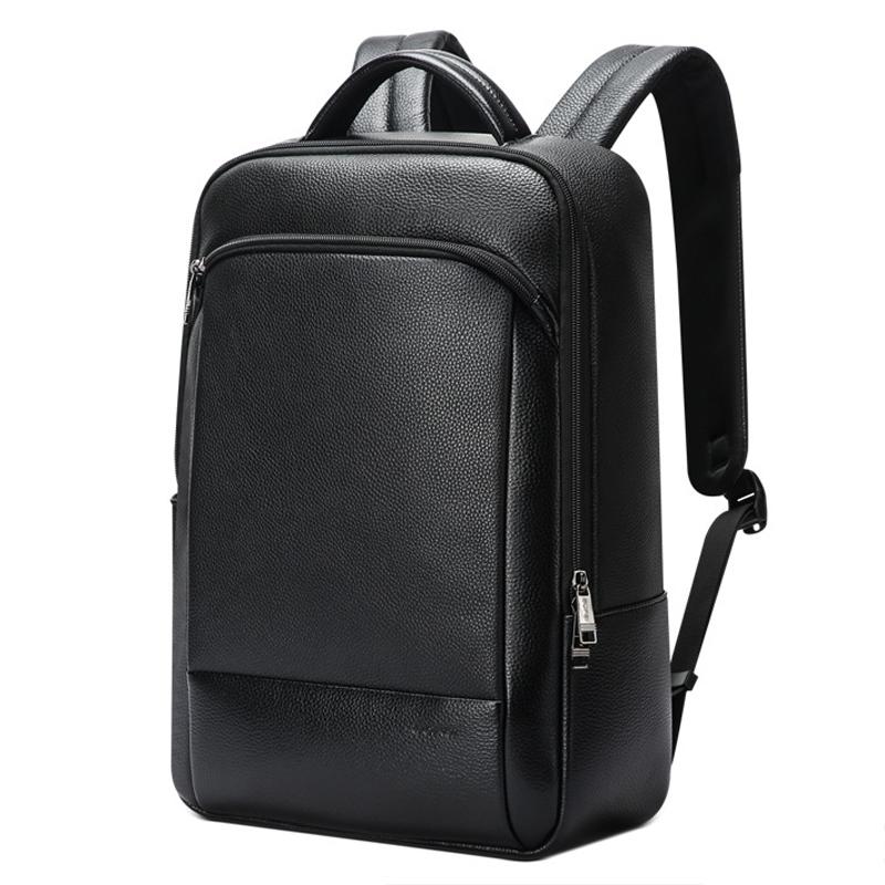 V562-A1034954060DBT-202502281831-00 Large Business Laptop Backpack in First-layer Cowhide - Black - Image 1