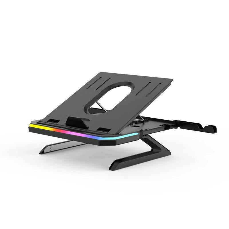 V562-A1036153060DBT-202502271827-00 Adjustable Laptop Stand with 9 Levels of Lighting - Black - Image 1