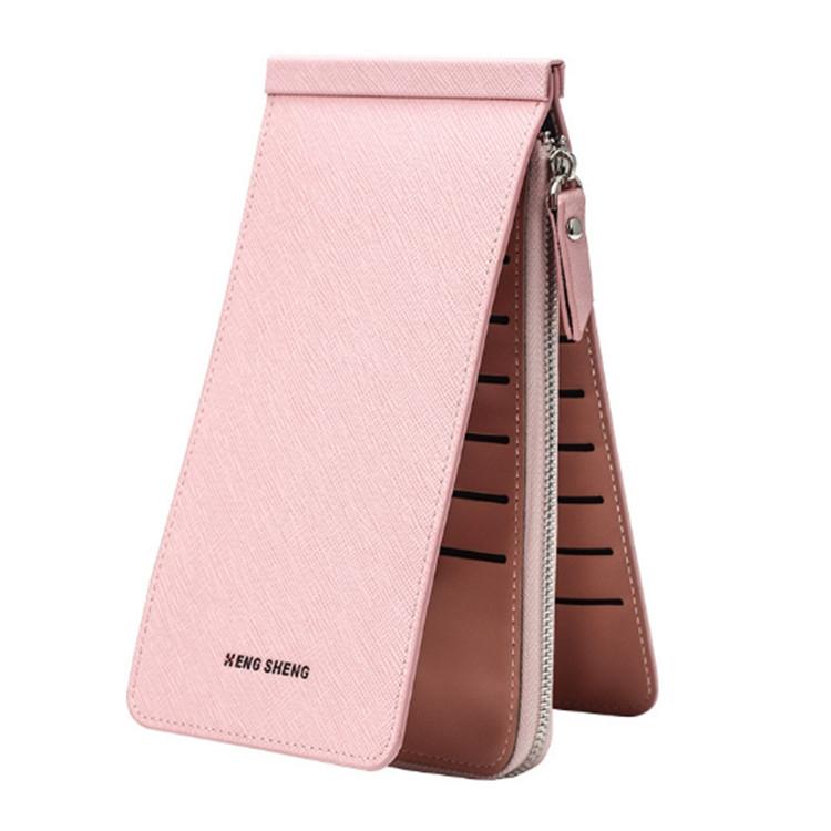 V562-A103847080DBT-202503280227-00 Ultra Thin Multi Card Wallet Multi Function Card Holder - Pink - Image 1