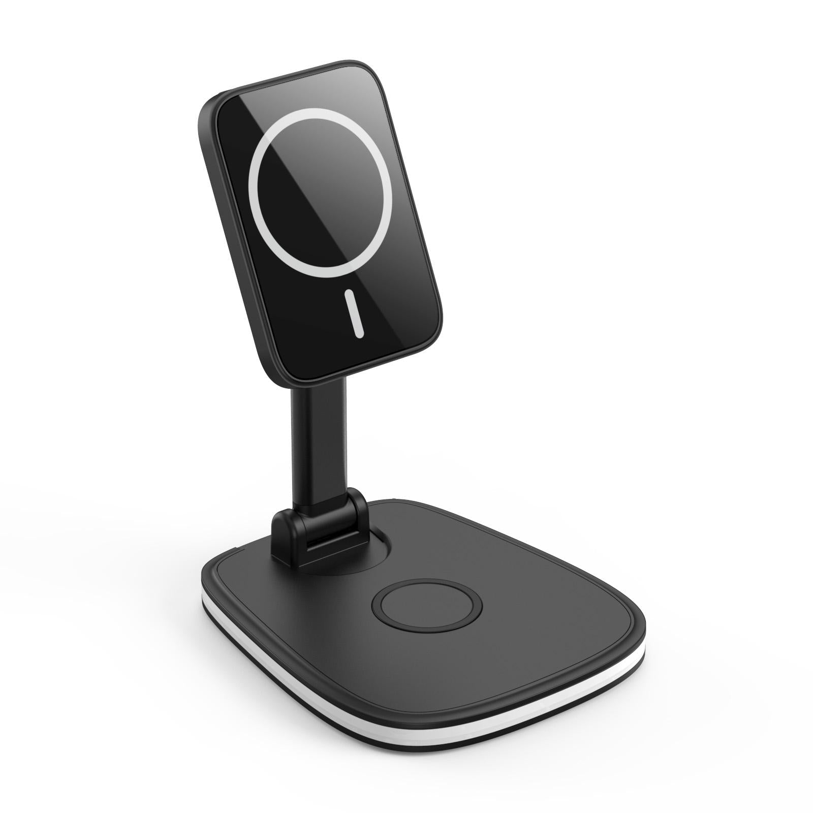 V562-A103991700ADE-202504212008-00 15W Multifunctional Desktop Wireless Charger - Black - Image 1