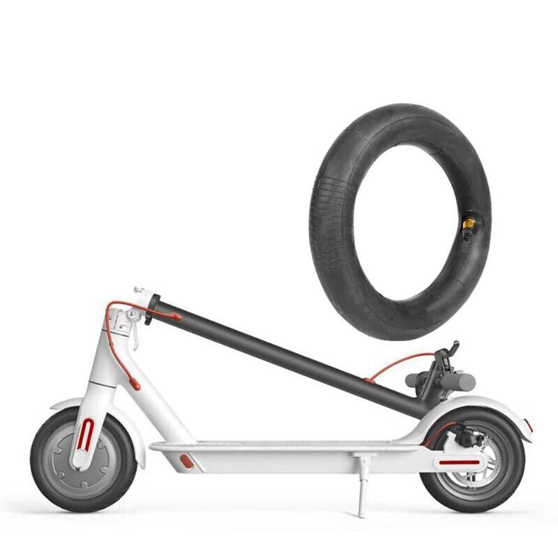 V562-A1040162240DBT-202505262116-00 2-pack Rubber Inner Tubes for Xiaomi Mijia M365 Electric Scooter with Valve Cover - Image 1