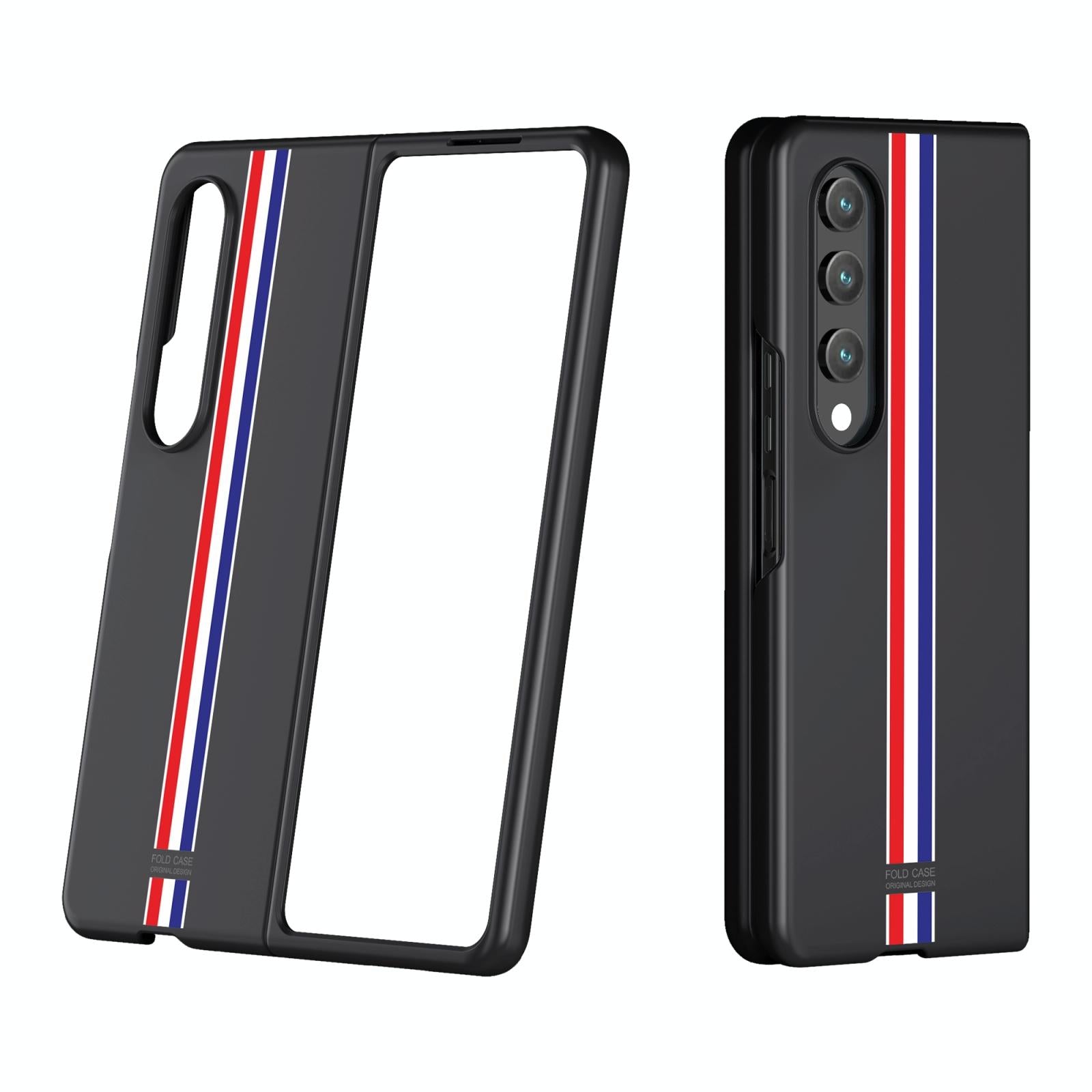 V562-A104284300ADE-202503211336-00 For Samsung Galaxy Z Fold4 5G Frosted Skin Case - Slim & Stylish - Black Color Bar - Image 1