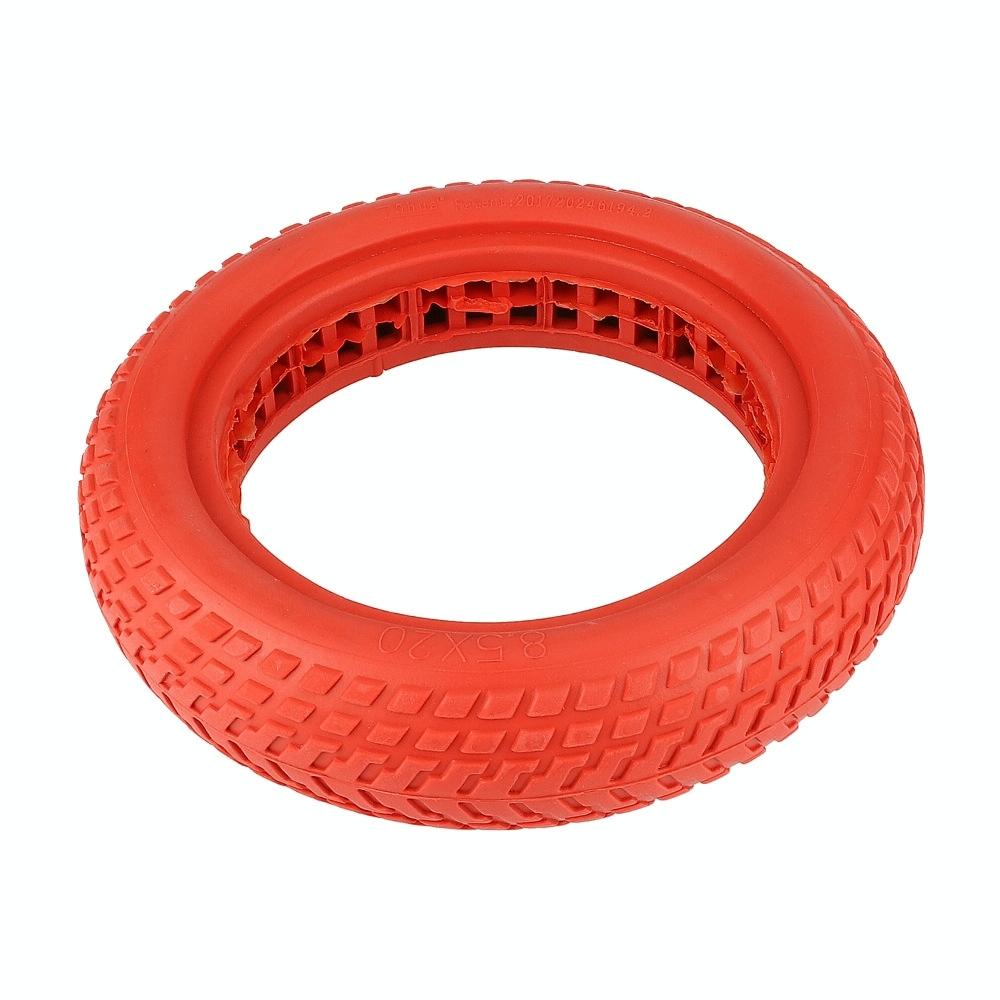 V562-A1043032060DBT-202505291145-00 Red 8.5 Semi-solid Honeycomb Tire for Xiaomi M365 Scooter - Image 1
