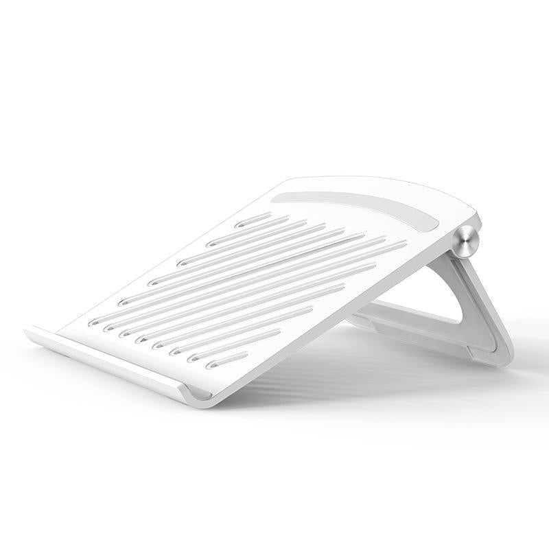 V562-A1044356450DBT-202502271921-00 Foldable Laptop Cooling Stand - Height Adjustable - White - Image 1