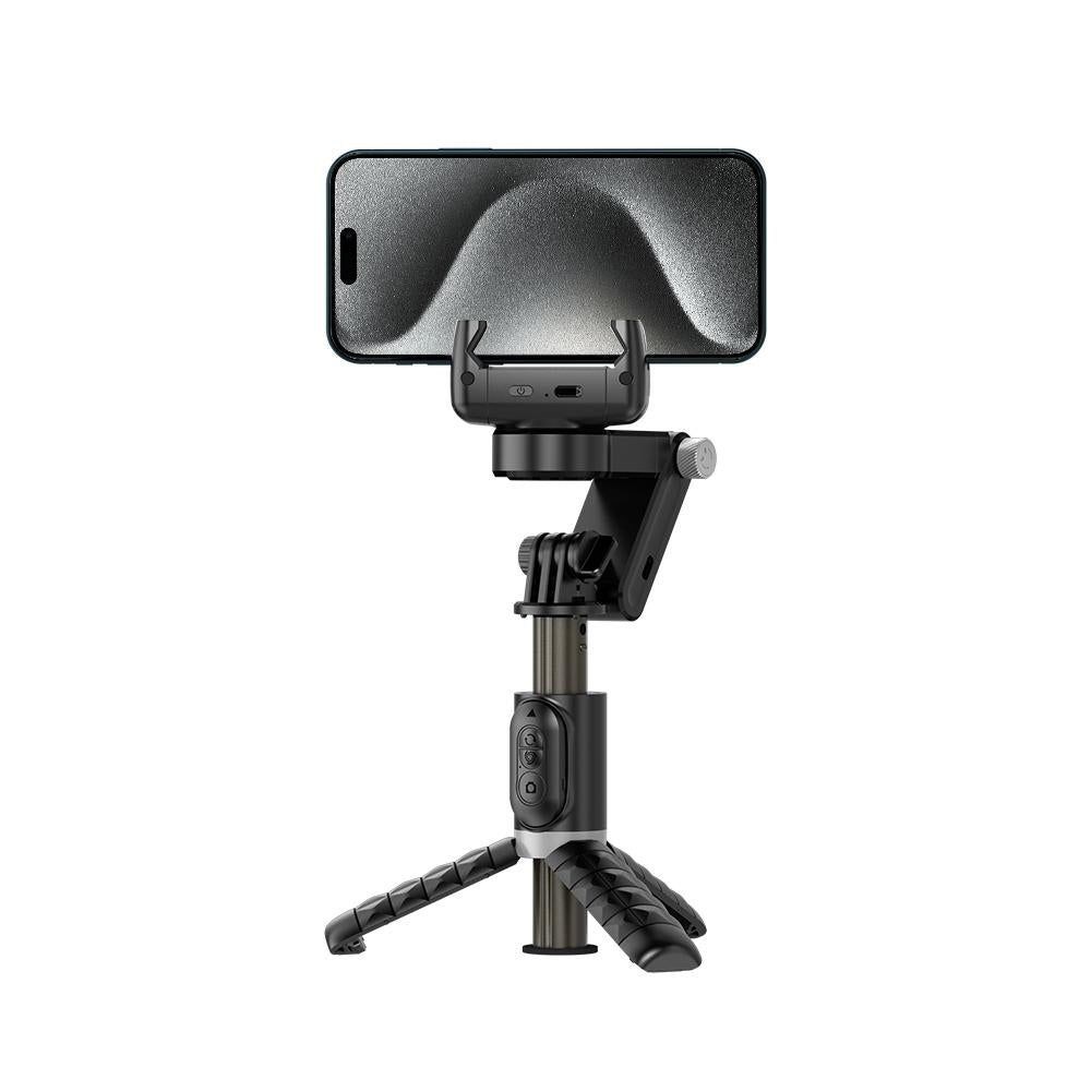 V562-A104636500ADE-202502212045-00 Desktop Gimbal Stabilizer with Fill Light and Selfie Stick - Black - Image 1