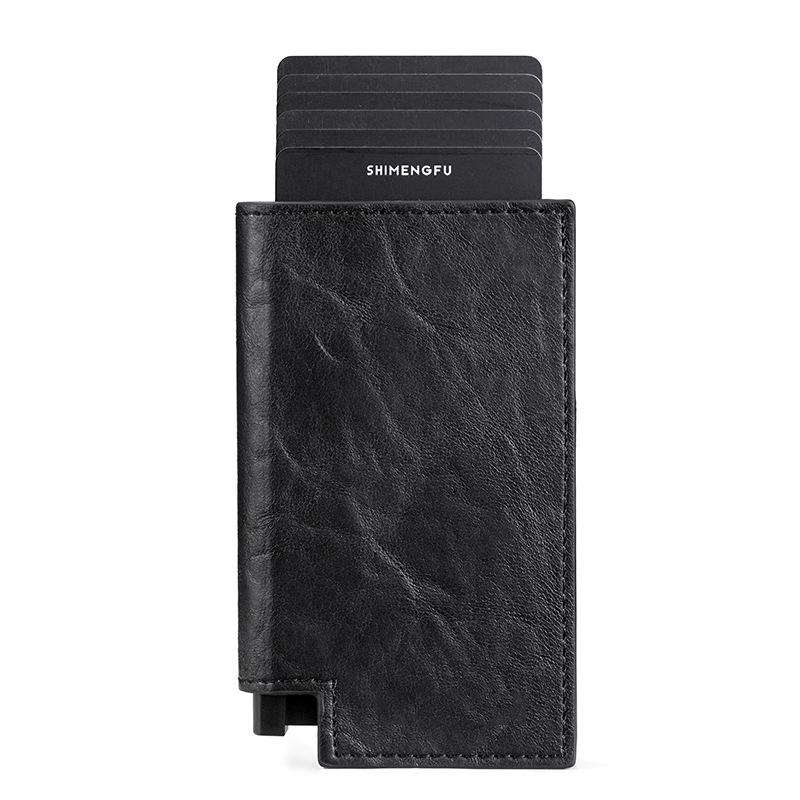 V562-A1049314060DBT-202503280311-00 Pop-up Rfid Bifold Wallet with Card Holder - Black - Image 1