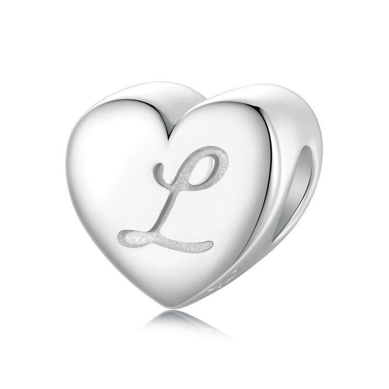 V562-A1049854060DBT-202504111612-00 925 Sterling Silver Platinum Plated Love Letters Diy Beads In - L - Image 1