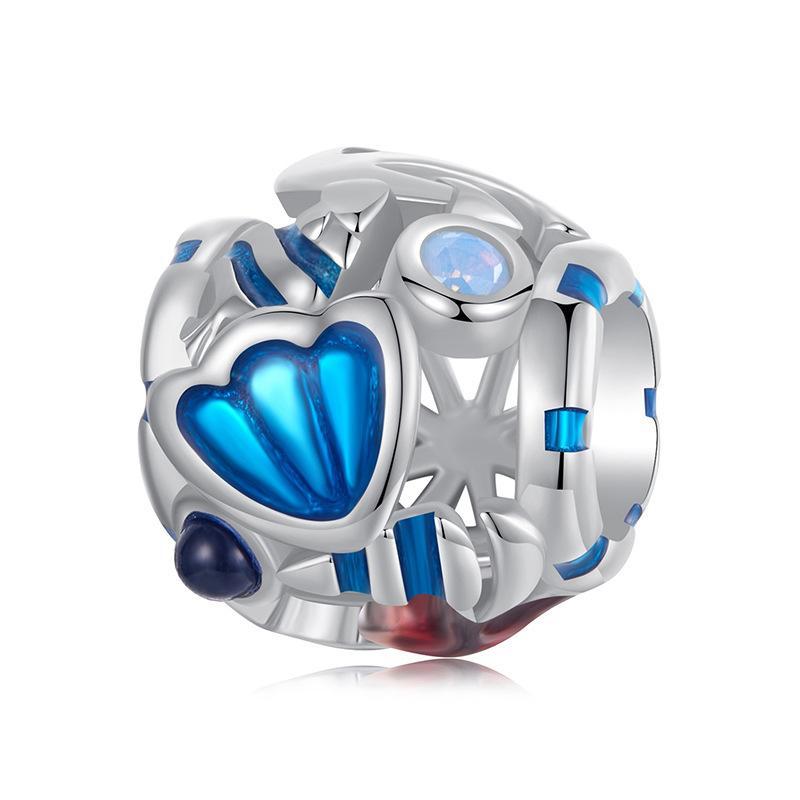 V562-A1051585060DBT-202504111621-00 925 Sterling Silver Marine Shell Creature Hollow Diy Beads - Image 1