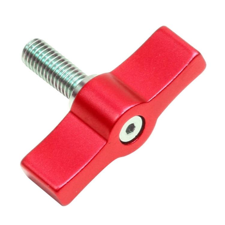 V562-A1061499930DBT-221851-00 10pcs T-shaped Multi-directional Screw with M4 Aluminum Alloy Handle - Red - Image 1