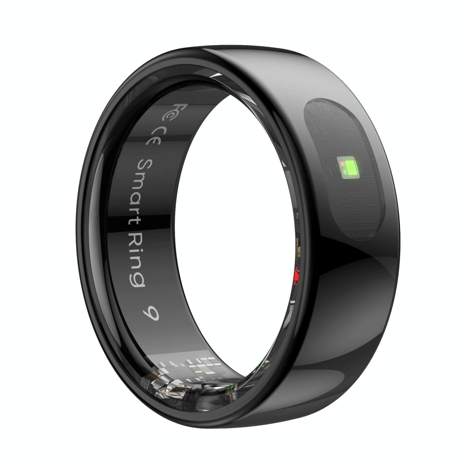 V562-A106197200AYS-202504281905-00 Smart Ring Heart Rate Blood Oxygen Sleep Sports Size 8 - Black - Image 1