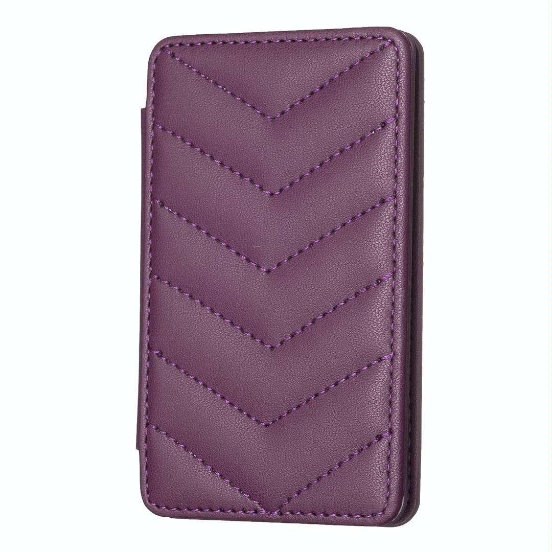 V562-A106239400ADE-202503281921-00 Wave Pattern Card Bag Back Sticker For Mobile Phones - Dark Purple - Image 1