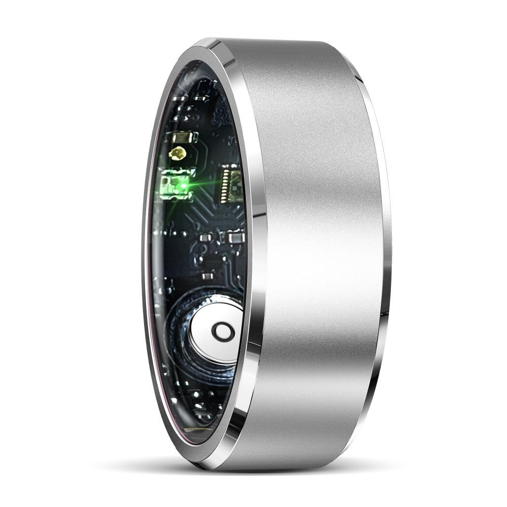 V562-A106896200AYS-202504281821-00 Smart Ring For Health Monitoring & Multiple Sports - R5 Size 9 - Silver - Image 1