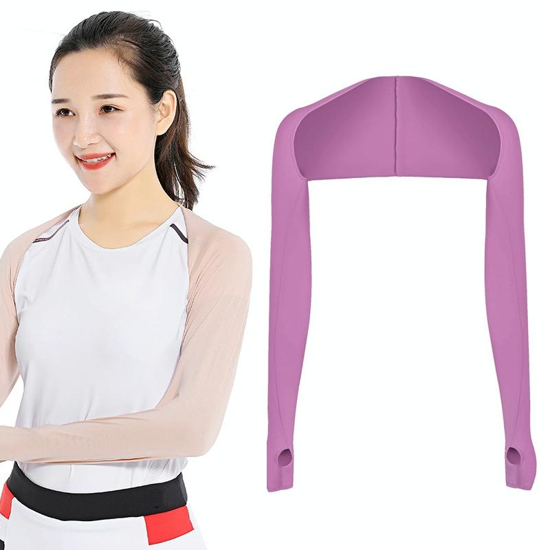 V562-A1070462060DBT-202503041726-00 Sun Protection Golf Shawl Sleeves for Outdoor Sports and Cycling - Purple - Image 1