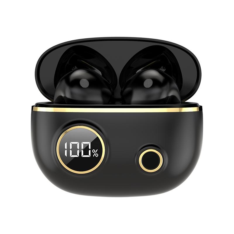 V562-A107136100AYS-202505222023-00 Waterproof 9d Stereo Bluetooth Earphones with Charging Case - Black - Image 1