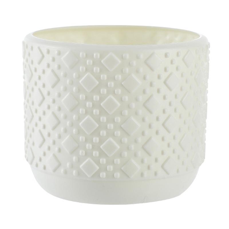 V562-A1076593060DBT-202503041640-00 Versatile Vase for Wet and Dry Flowers - Glazed Finish Durable Design - Milk White - Image 1