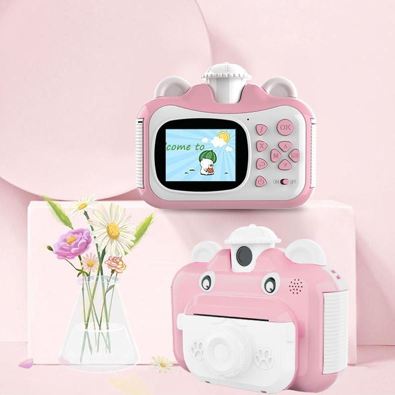V562-A1076782060DBT-202502241335-00 Smart Digital Kids Camera - Photo & Video - no Memory Card - Pink + White - Image 1