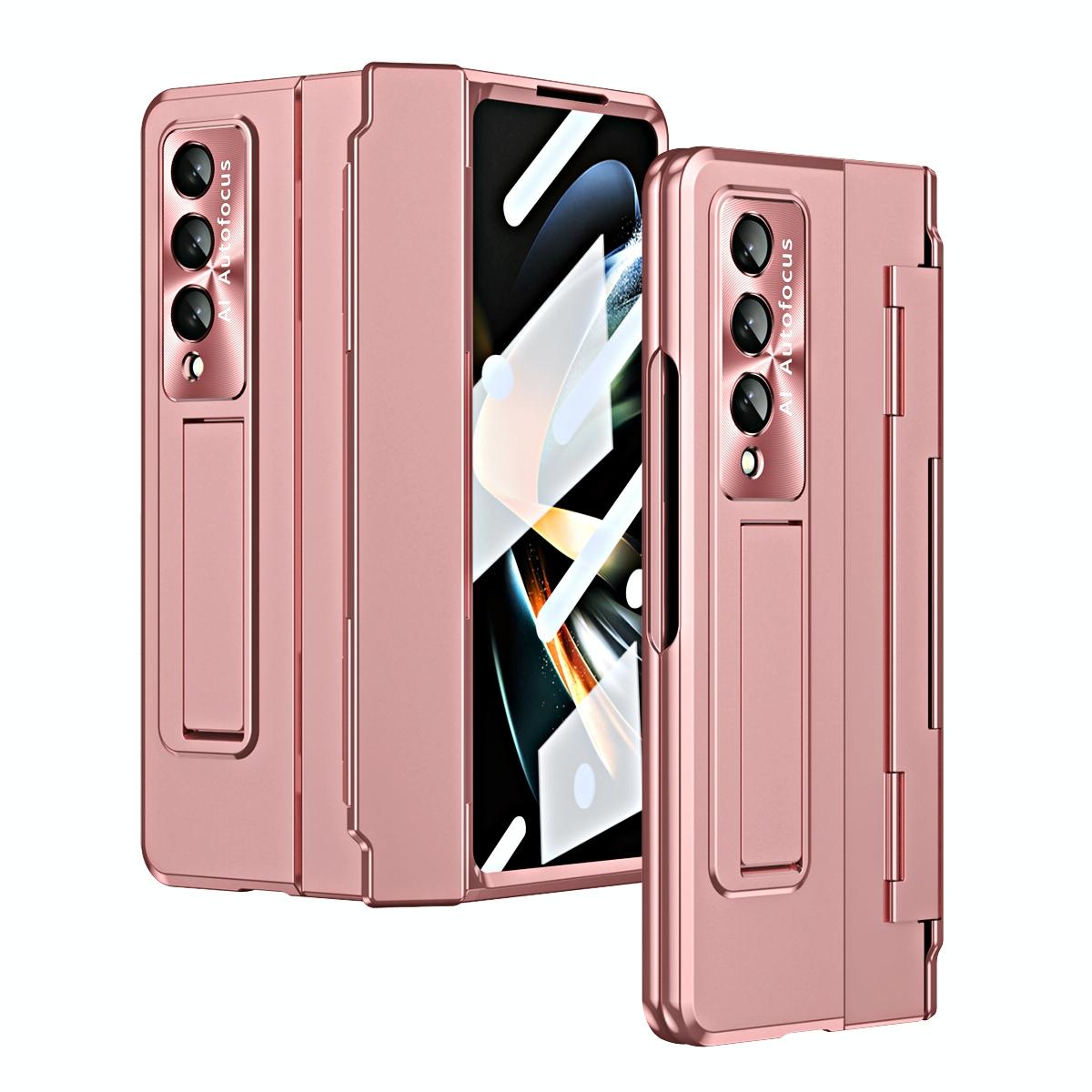V562-A108351400ADE-202505291246-00 For Samsung Galaxy Z Fold4 5G Folding Case With Integrated Hinge - Rose Gold - Image 1