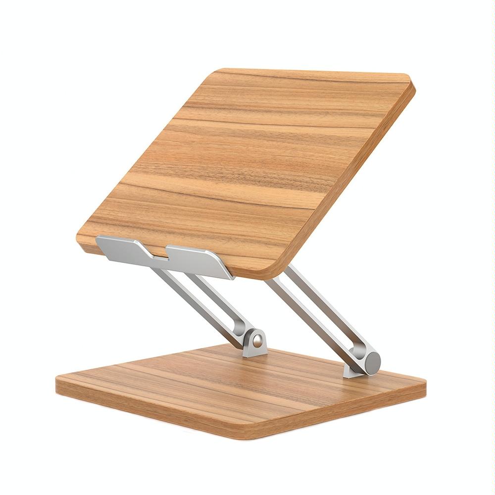 V562-A1084513060DBT-202502271930-00 Adjustable Wooden Laptop Stand - Darkwood - Image 1