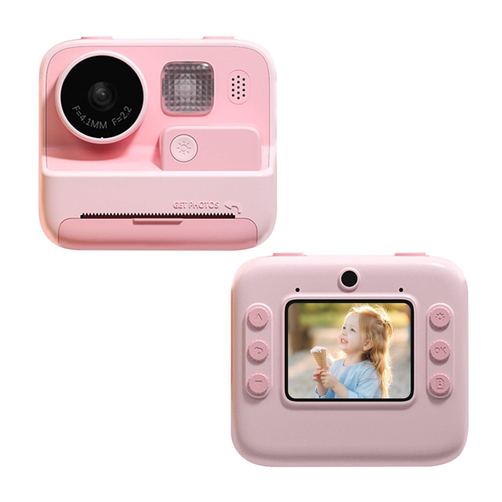 V562-A1088383060DBT-219866-00 2-inch Dual Lens Instant Print Camera for Children - 4800w Pixel - Without Memory Card Pink - Image 1