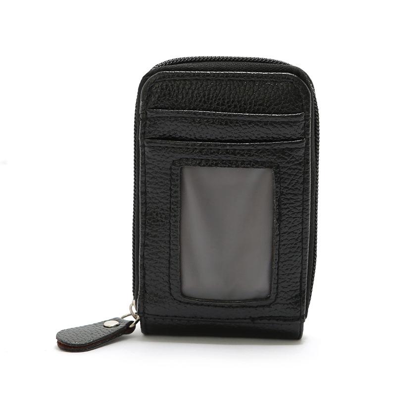 V562-A1099965950DBT-202503280217-00 Woven Mini Coin Purse For Ladies Student Id & Card Holder - Black - Image 1