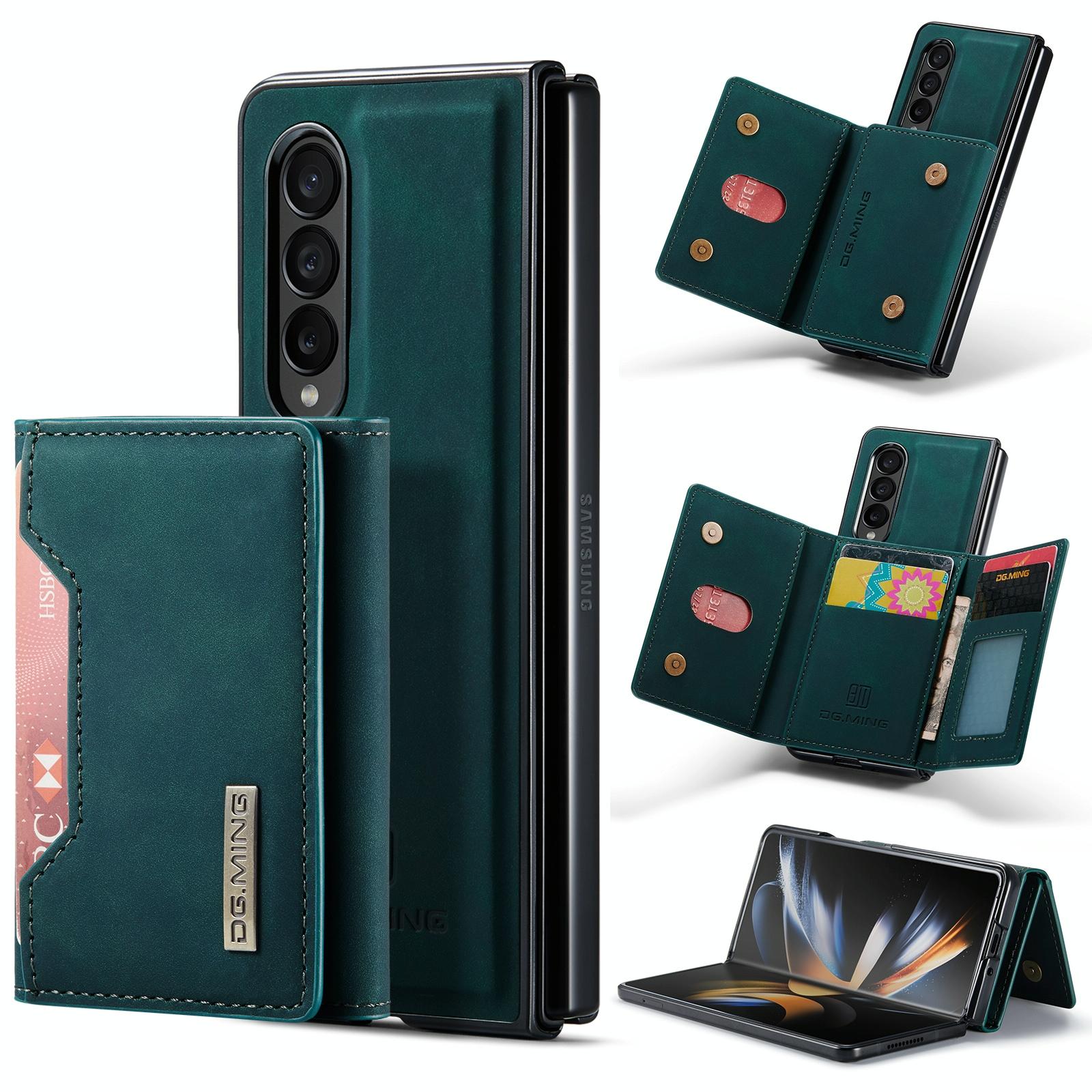 V562-A202216300ADE-202503211505-00 For Samsung Galaxy Z Fold4 5G Multi-Card Phone Case - Fits Dg.Ming M2 Series - Green - Image 1