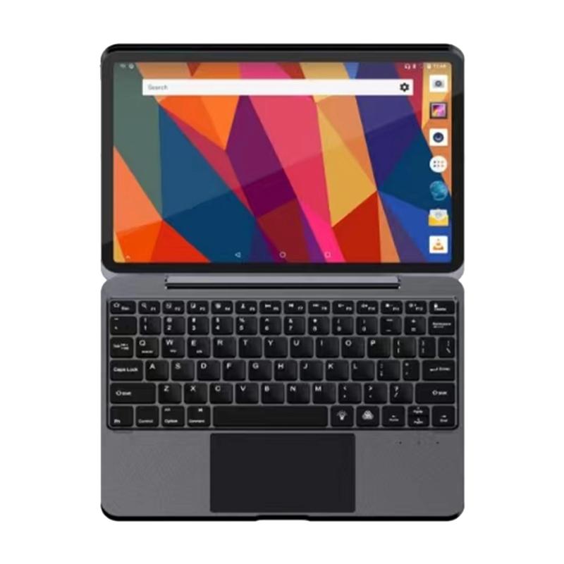 V562-A203383600ADE-202504292026-00 Bluetooth Touch Keyboard Leather Case - Aluminum Alloy - Grey - For Ipad Pro 12.9 2020/2021/2022 - Image 1