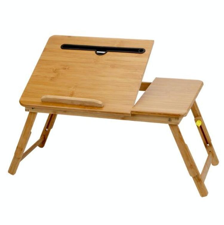 V562-A2046372240DBT-202502271935-00 Foldable Laptop Table with Card Slot - Simple and Lazy Design - Image 1