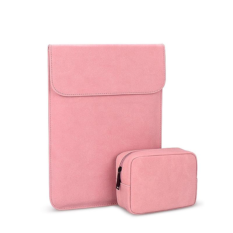 V562-A302767100ADE-202504251812-00 Ultra-thin Notebook Liner Bag - 14.1-15.4 Inch with Small Bag - Pink - Image 1
