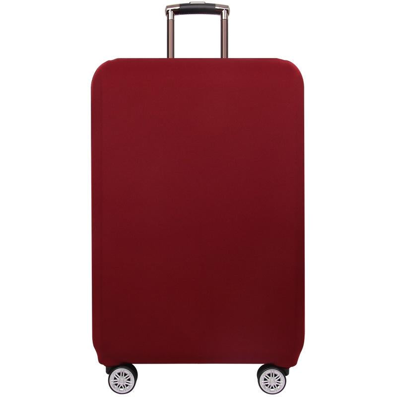 V562-A4021692060DBT-202502281626-00 Xl Thickened Stretch Luggage Cover - Dust-proof & Wear-resistant - Wine Red - Image 1