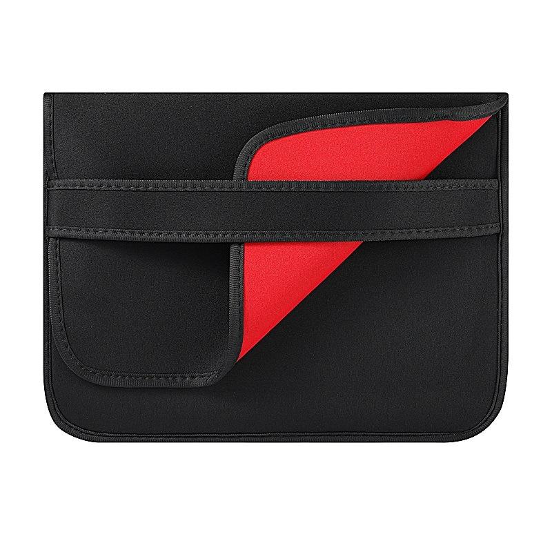 V562-A4078923060DBT-202502282135-00 Horizontal Flap Clutch Bag with Neoprene Laptop Lining - Black - 15 Inch - Image 1
