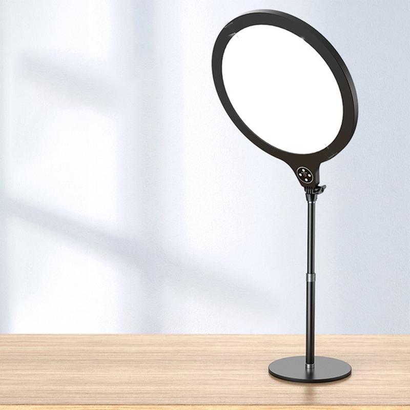 V562-A4085786230DBT-221364-00 Large Desktop Beauty Fill Light Bracket for Live Broadcast and Photography - 14.2 Inch / 36cm - Black - Image 1