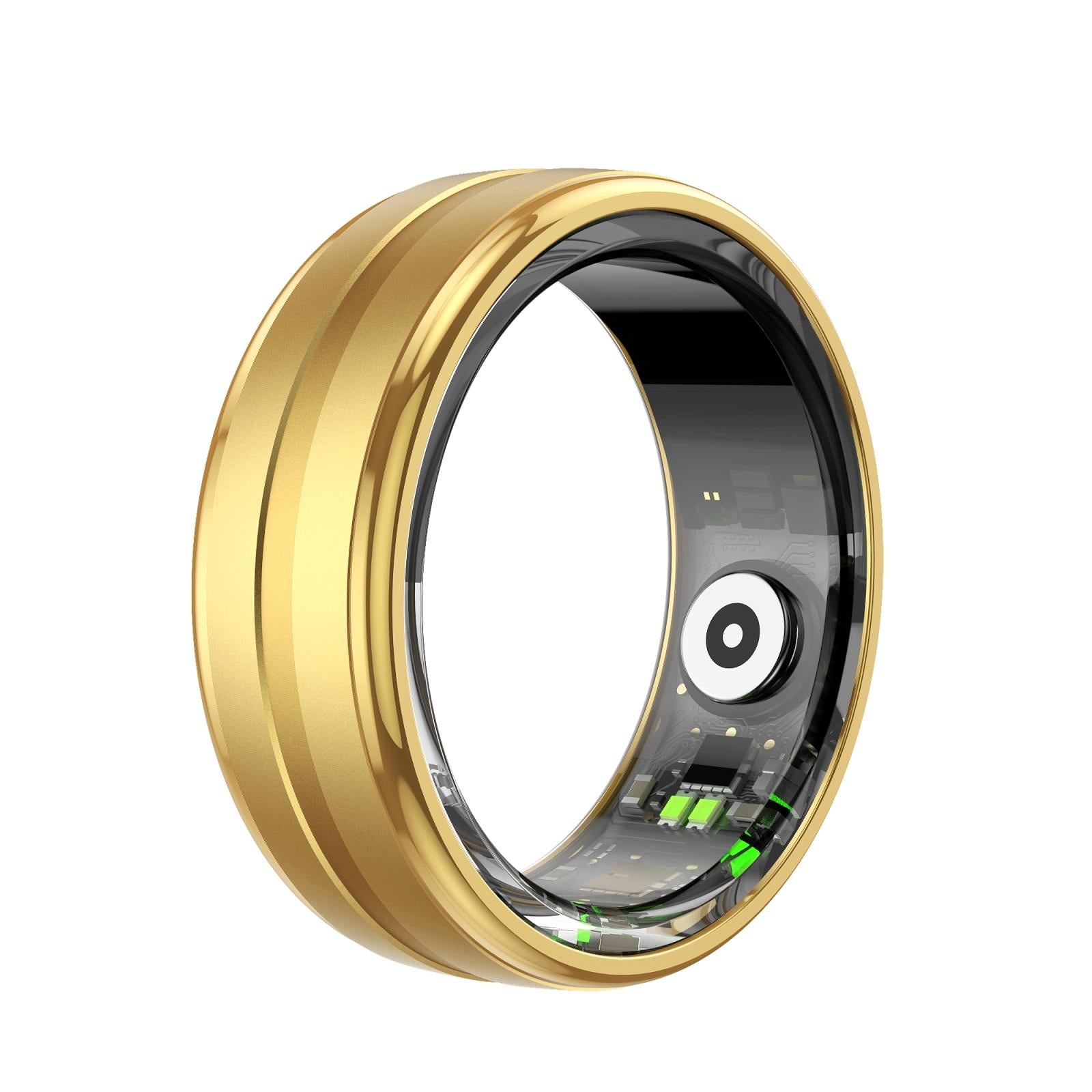 V562-B101726200AYS-202504281921-00 Smart Ring With Heart Rate Blood Oxygen & Sleep Monitoring - Size 10 - Gold - Image 1