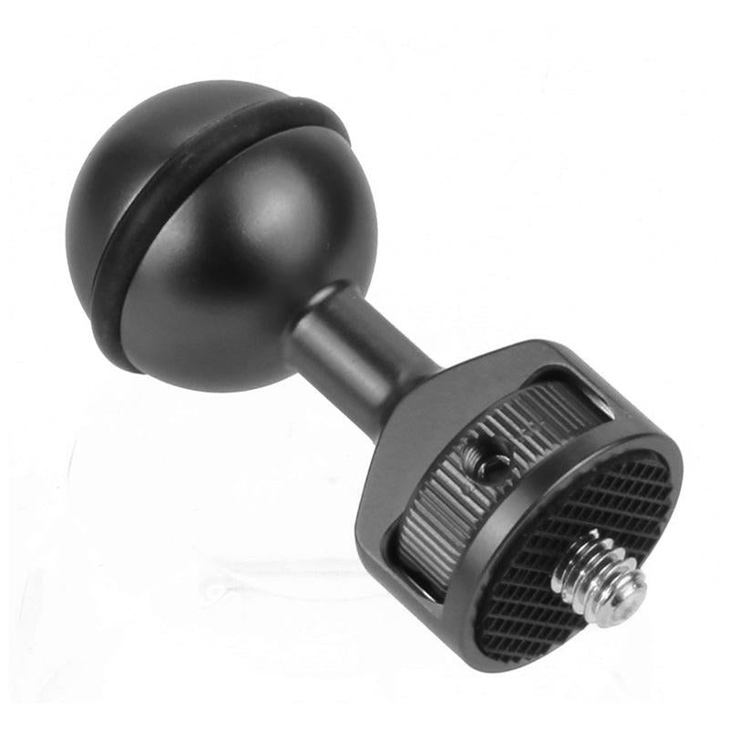 V562-B1023752060DBT-202502241345-00 Universal 2.5cm Ball Head Clip for Action and Underwater Cameras - Black - Image 1