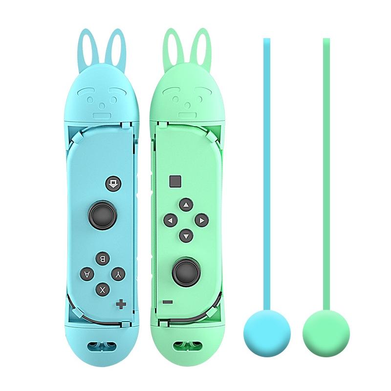 V562-B1038752060DBT-202503202021-00 Jump Rope Controller for Nintendo Switch Joy Con - Green Blue - Image 1