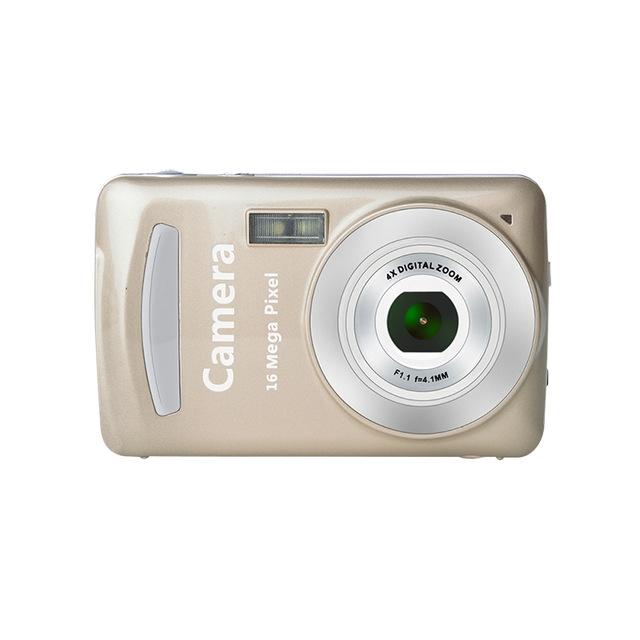 V562-B104115300DBT-222067-00 16mp Mini Digital Camera for Kids - 2.4 Inch 720p Cute Cartoon Design - Multifunctional Toy for Children's Birthday - Gold - Image 1