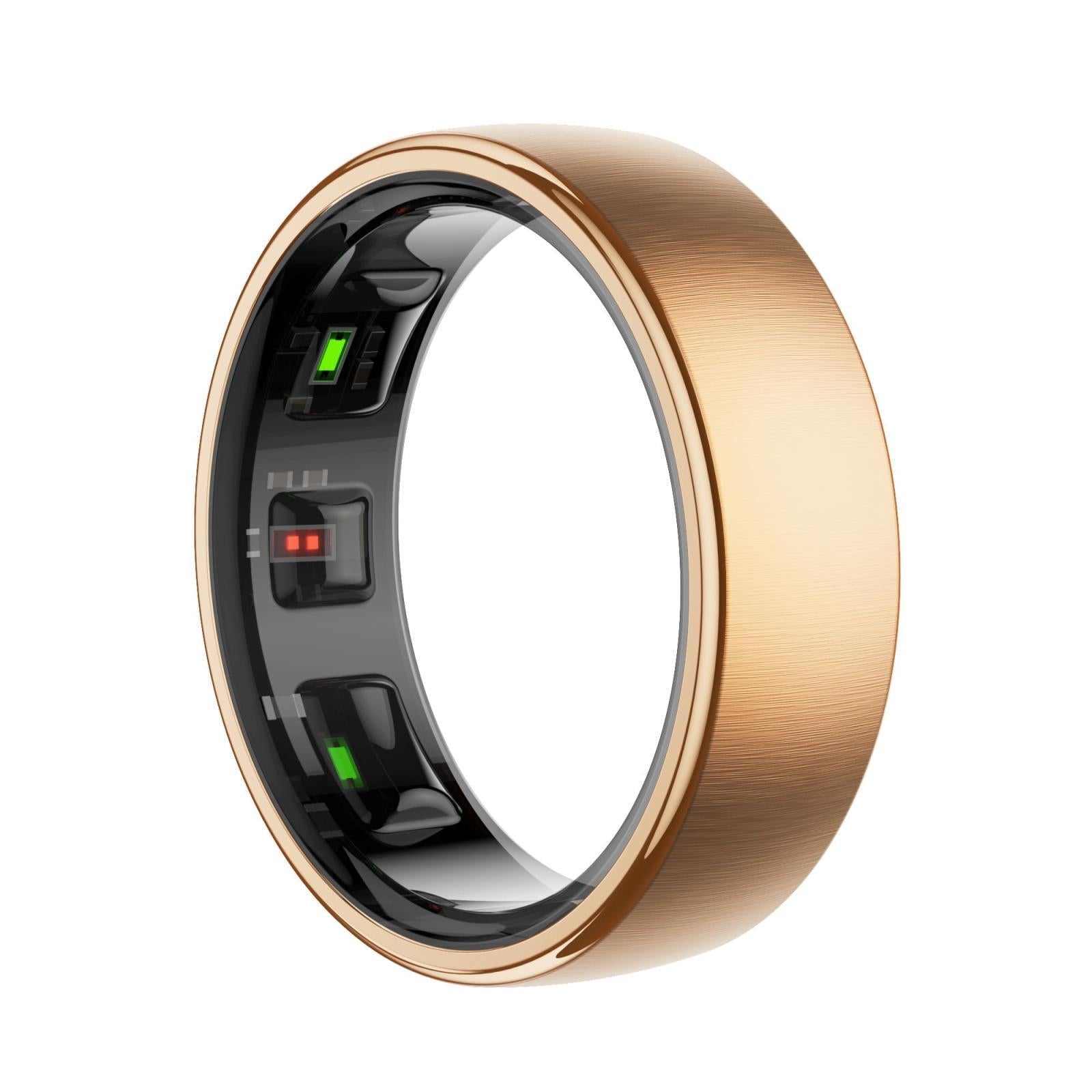 V562-B105397200AYS-202504281906-00 Smart Ring Heart Rate Blood Oxygen Sleep Sports Size 12 - Gold - Image 1