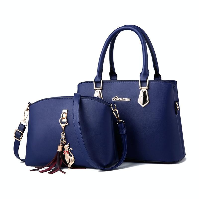 V562-B1066504450DBT-202504251726-00 Women 2-in-1 Casual Messenger Bag - Large Capacity - Navy Blue - Image 1