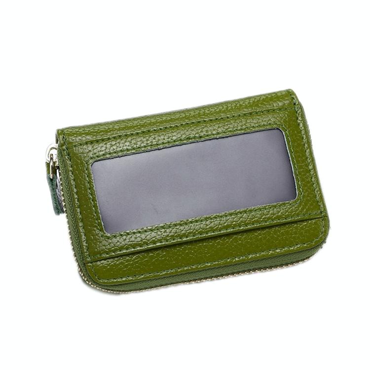 V562-B1083122750DBT-202503280240-00 Multi Position Zipper Organ Card Holder Versatile Business Accessory - Green - Image 1