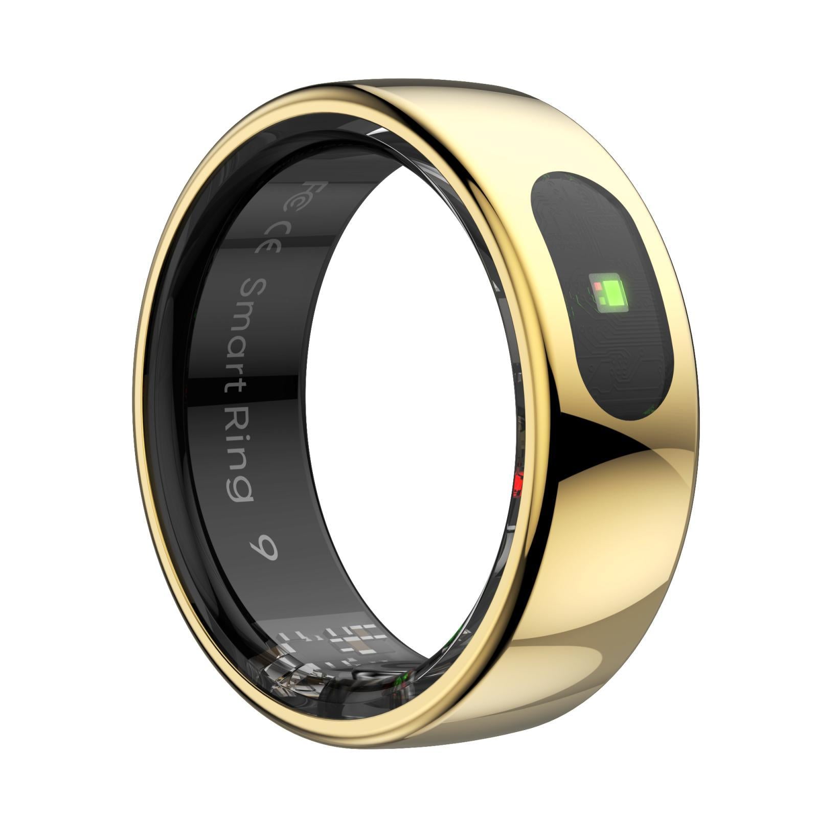 V562-B109197200AYS-202504281846-00 Smart Ring Heart Rate Blood Oxygen Sleep Sports Size 11 - Gold - Image 1