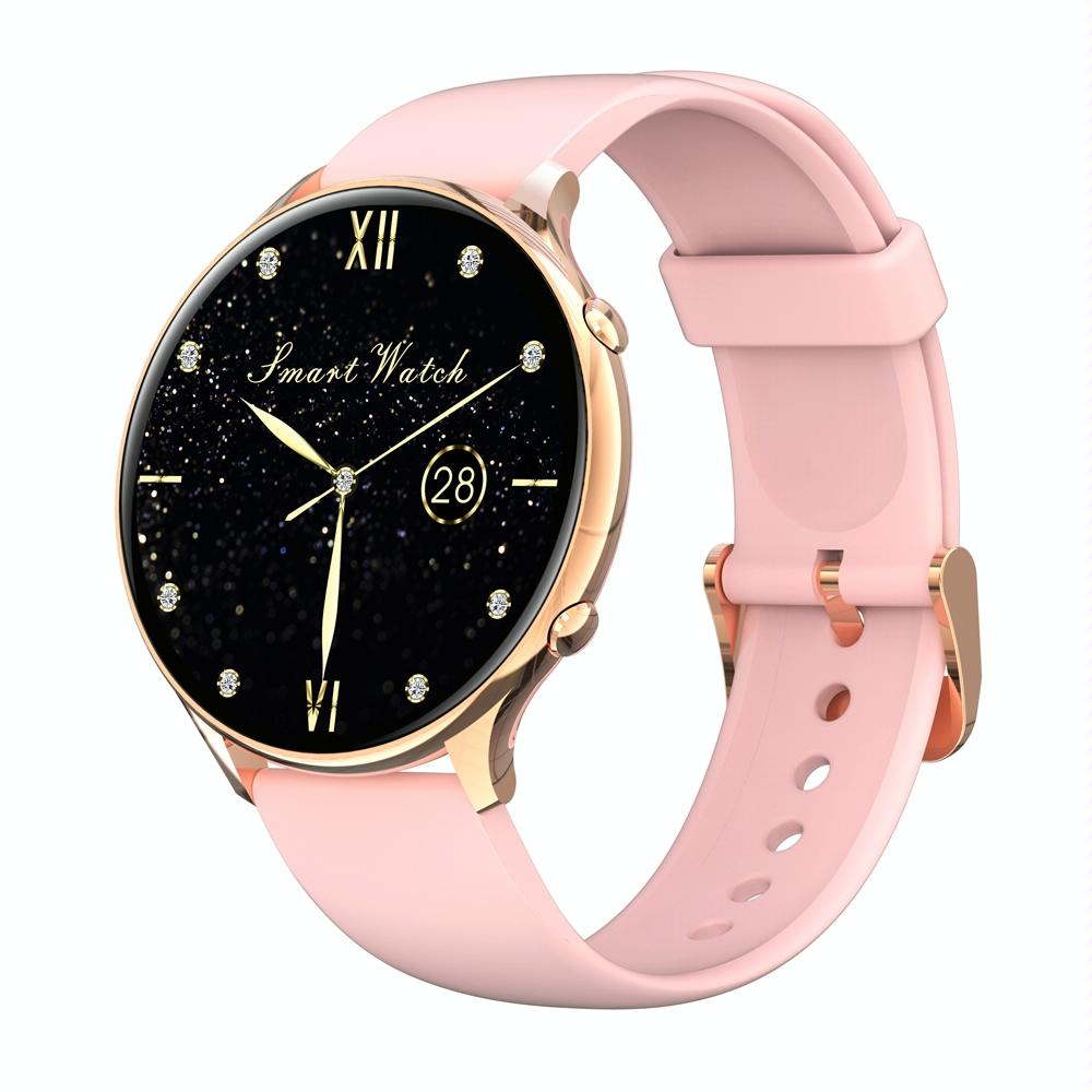 V562-B109566100AYS-202504252037-00 Smart Watch With Body Temp / Heart / Bp / Oxygen / Sleep Monitoring And Menstrual Cycle Prediction - Ip67 Waterproof - Pink - Image 1