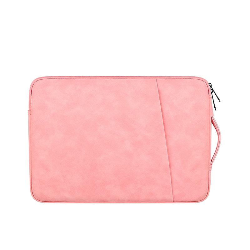 V562-B200667100ADE-202504021946-00 14.1-15.4 Inch Sheepskin Notebook Inner Bag Options - Pink - Image 1