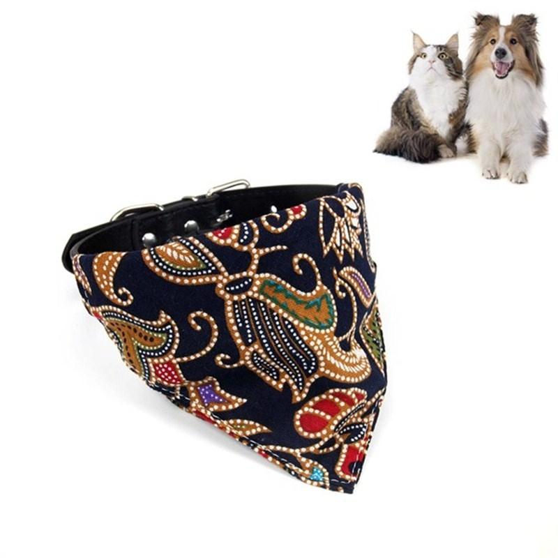 V562-B2061001450DBT-202503201653-00 Cotton Pet Bib Cat Headband Dog Saliva Towel - Size S - Black - Image 1