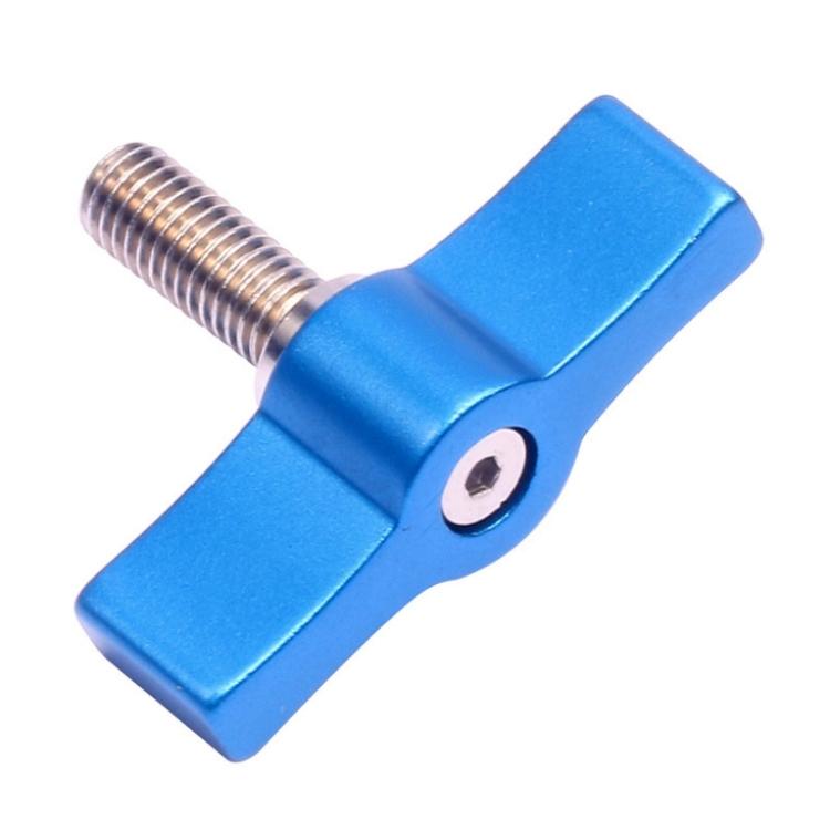 V562-B2061499930DBT-202502241645-00 10pcs T-shaped Multi-directional Screw with M5 Aluminum Alloy Handle - Blue - Image 1