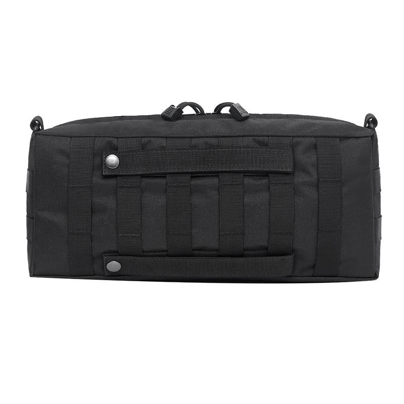V562-B2892GO-202504251746-00 Waterproof Nylon Messenger Bag Multifunctional Outdoor Gear - Black - Image 1