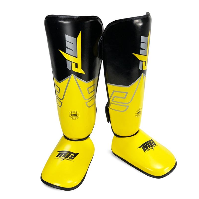 V562-B30918200ADE-202503072140-00 Protective Leg Guards For Freestyle Grappling And Thai Boxing Training - L - Yellow - Image 1