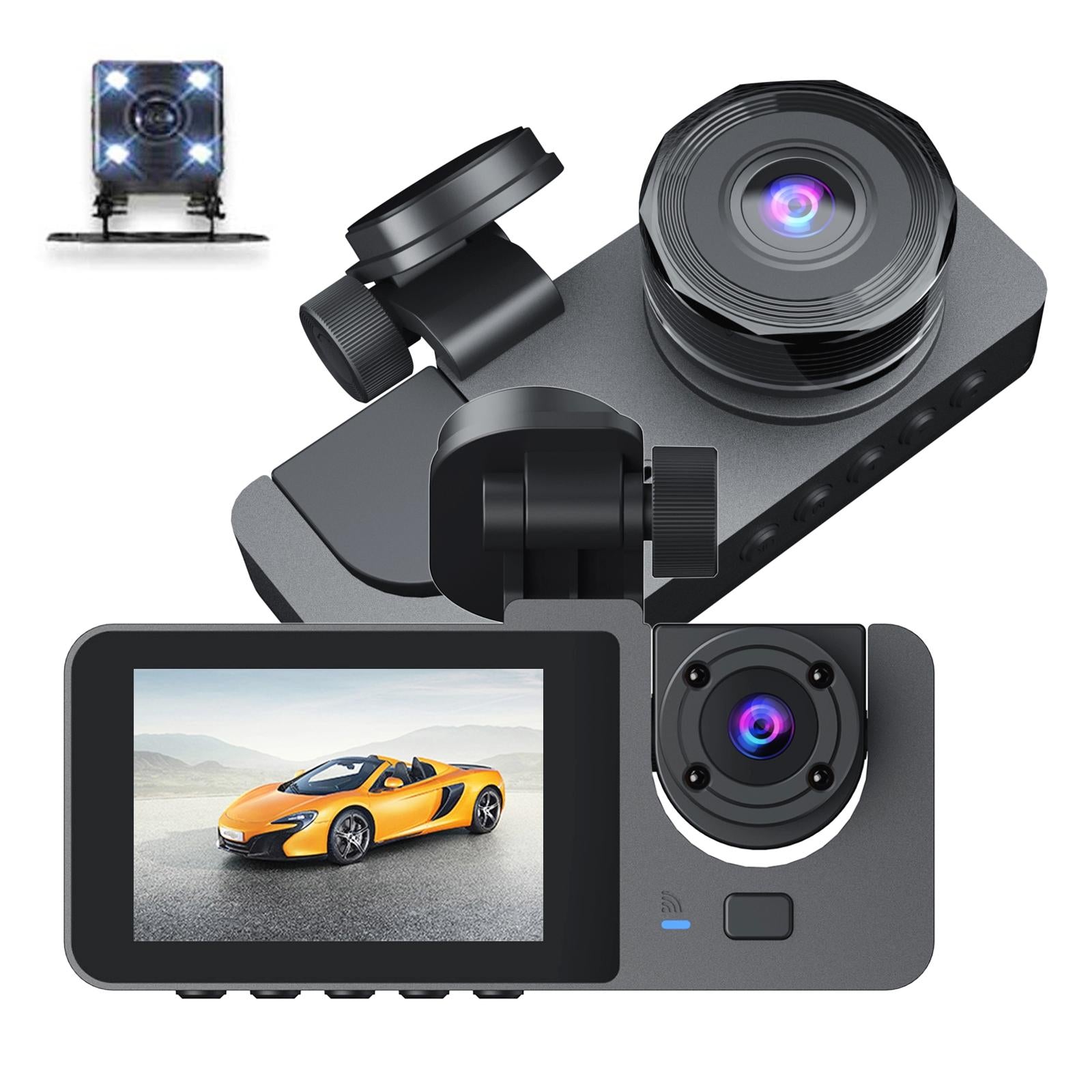 V562-B3336PRC-202505231527-00 Black A2 Triple Lens Car Dash Camera Recorder - Image 1