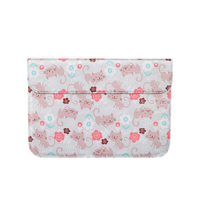 V562-B3599BL-202502282116-00 13.3 Inch Cat Laptop Sleeve Bag In Pu & Nylon - Lb9953B - Image 1