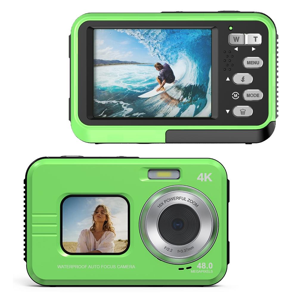 V562-B4084946750DBT-219651-00 Waterproof 48mp Dual Screen Outdoor Camera - Wdc901 - Yellow - Image 1