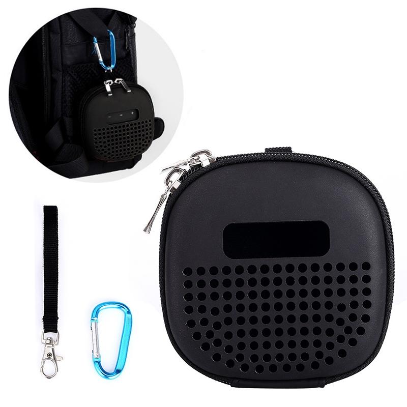 V562-B4120D6PI-202503041331-00 Shockproof Eva Bag for Bose Soundlink Micro Speaker - Portable with Rope & Metal Buckle Black - Image 1
